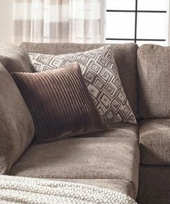 Hughes Furniture Sectionals Angora Tabby Chaise Sectional