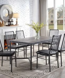 Crown Mark Industrial Farm House Dining Set
