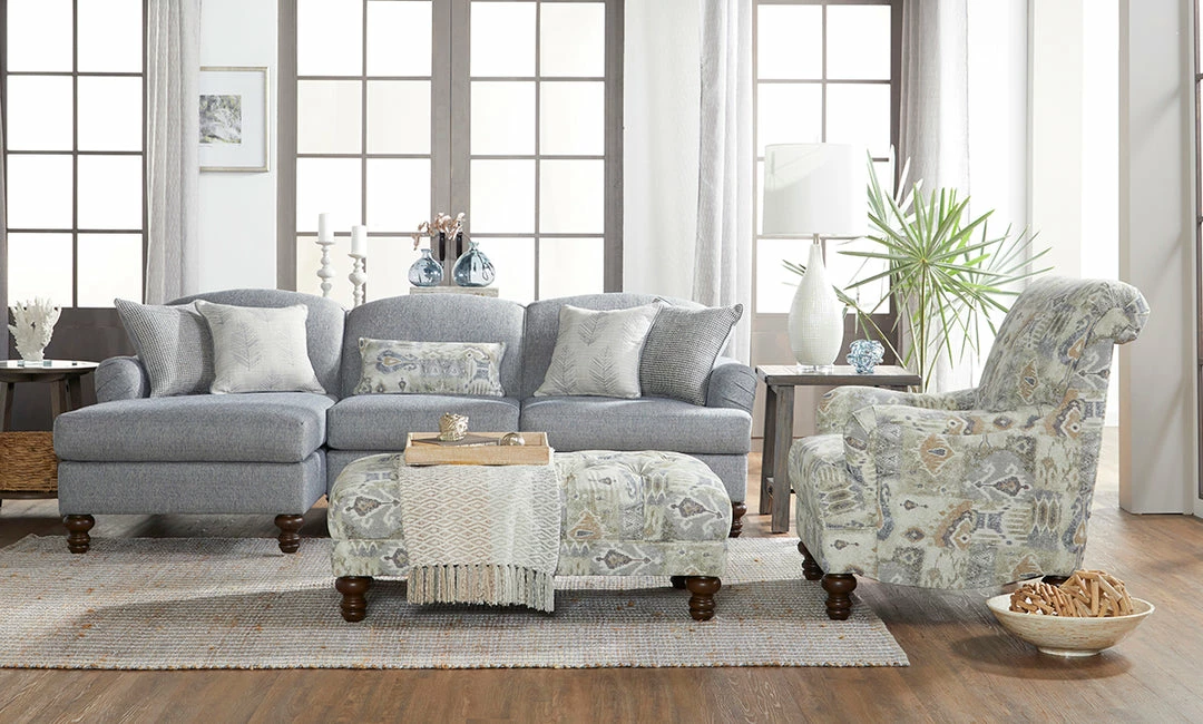 Hughes Furniture Jambi Desert Accent Ottoman