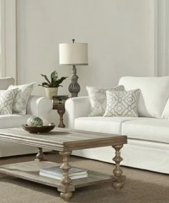 Hughes Furniture Talbot Alabaster Sofa And Loveseat