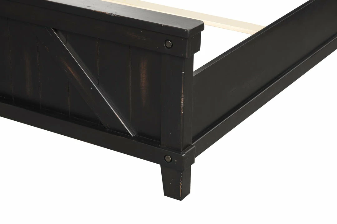 Bernards Furniture Spruce Creek Farmhouse Black Queen Bedroom Set