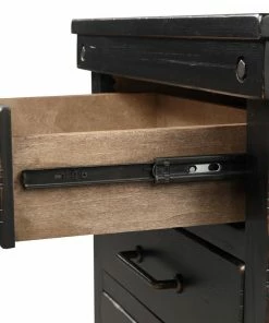 Bernards Furniture Spruce Creek Farmhouse Black Queen Bedroom Set