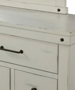 Bernards Furniture Spruce Creek Farmhouse White Queen Bedroom Set