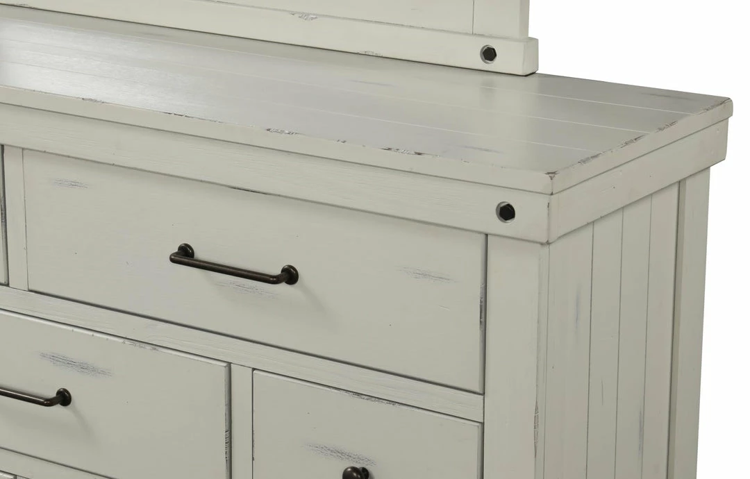 Bernards Furniture Spruce Creek Farmhouse White Queen Bedroom Set