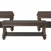 Hughes Furniture Brown Turned Leg Coffee Table Set Coffee Table Sets