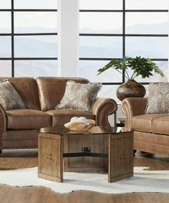 Hughes Furniture Jetson Ginger Sofa And Loveseat