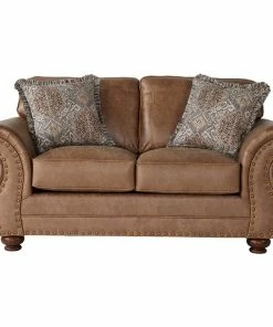 Hughes Furniture Jetson Ginger Sofa And Loveseat
