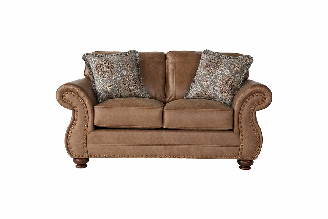 Hughes Furniture Jetson Ginger Sofa And Loveseat