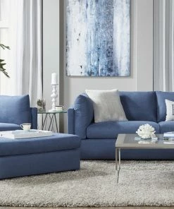 Hughes Furniture Navy Relax Cuddle Sofa And Chair Sofa Sets - Stationary