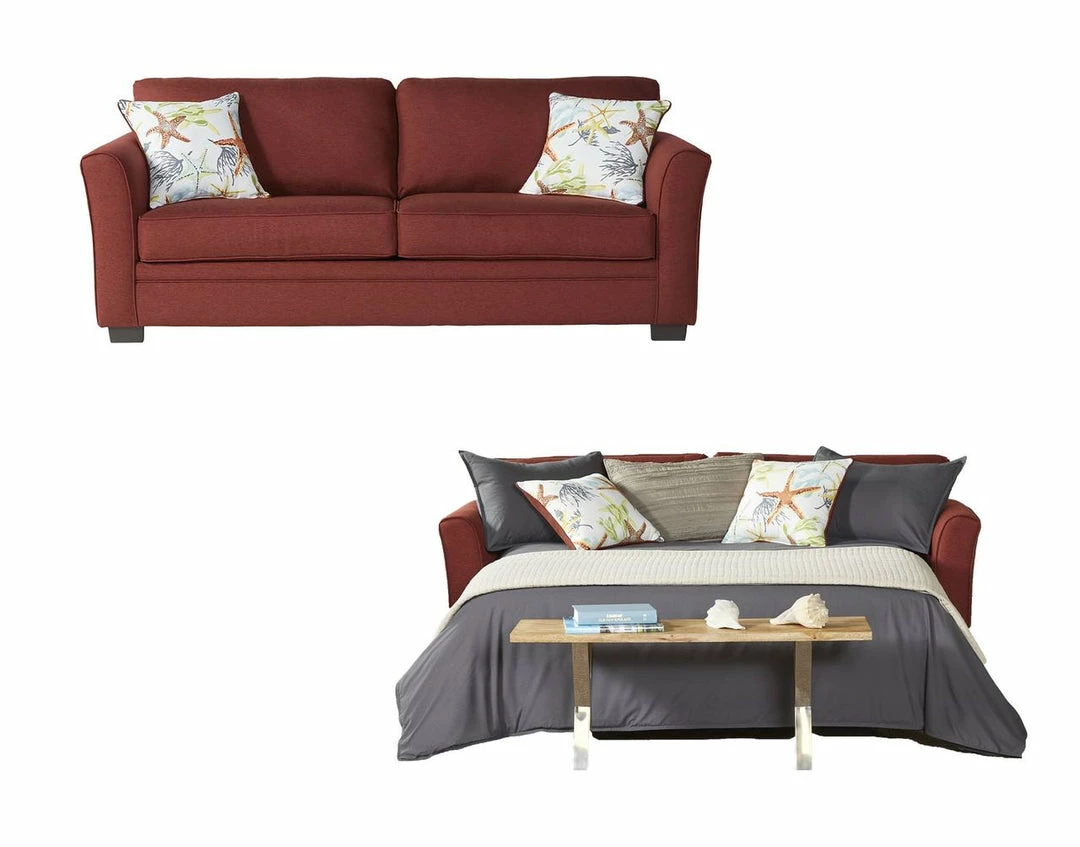 Hughes Furniture Grande Chili Pepper Sleeper Sofa Sofa Sets - Stationary