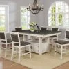 Lifestyle Furniture Driftwood White And Gray Storage Dining Set