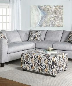 Hughes Furniture Alton Silver Sectional Sectionals