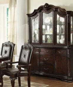 Crown Mark Kiera Brown Round Dining Collection