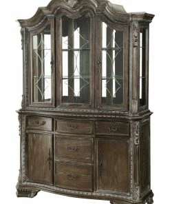 Crown Mark Kiera Gray Formal Hutch And Buffet Dining