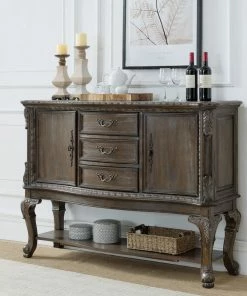Crown Mark Kiera Gray Formal Dining Sideboard