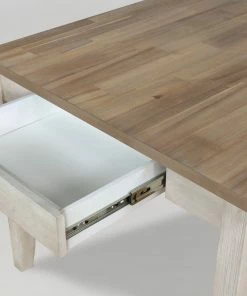 Crown Mark Farmhouse Antique White Drawer Dining Set