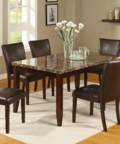Crown Mark Ferrara Faux Marble Dining Set
