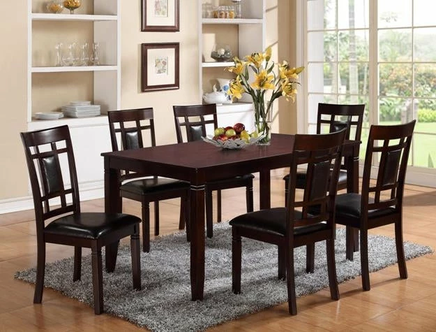 Crown Mark Paige Dark Brown Dining Set