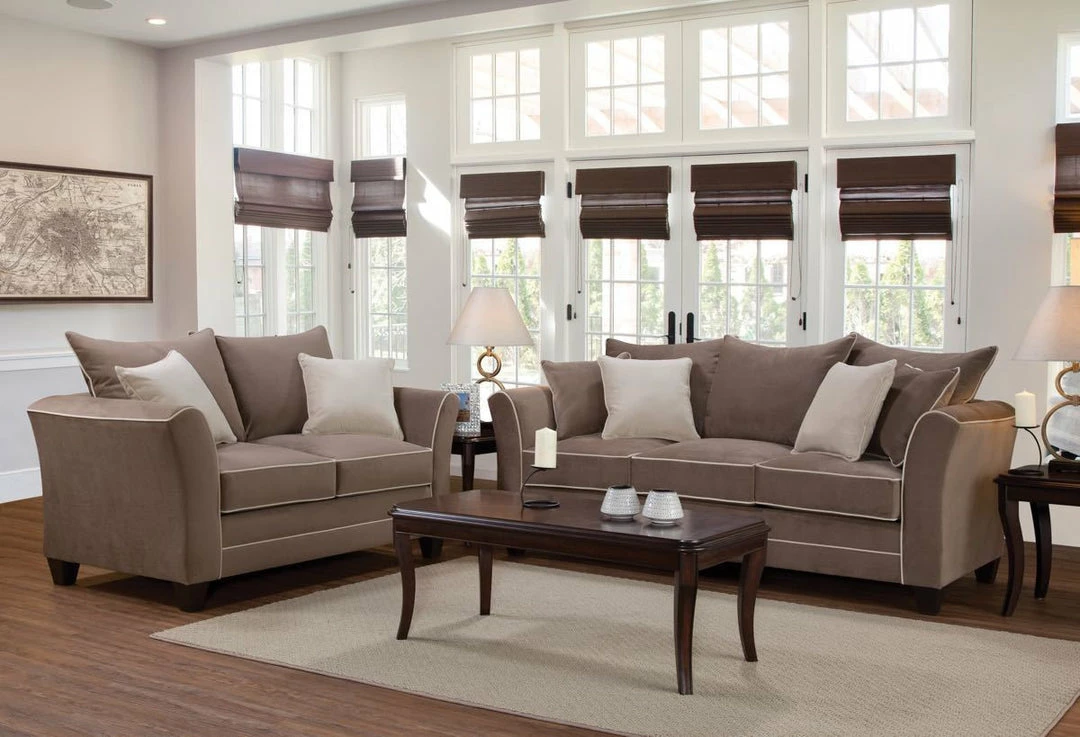 Hughes Furniture Bing Antler Sofa And Loveseat