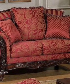 Hughes Furniture Momentum Magenta Sofa And Loveseat Sofa Sets - Stationary