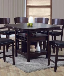 Crown Mark Conner Drop Leaf Counter Height Dining Set