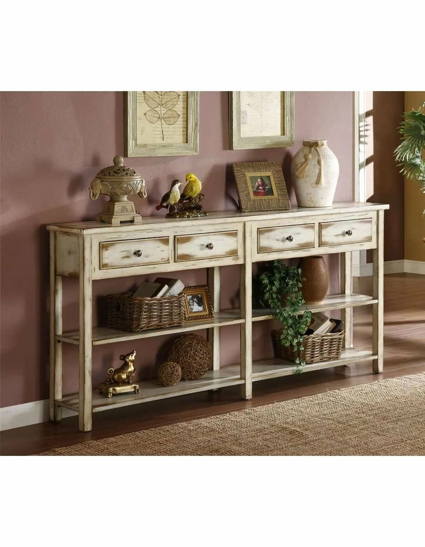 Coast To Coast Furniture Accent Chests Antique White Ada Console