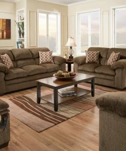 Lane Home Furnishings Chestnut Sofa And Loveseat