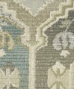 Ashley Furniture Sofa Sets - Stationary Easy Breezy Ivory And Soft Blue Sofa And Loveseat