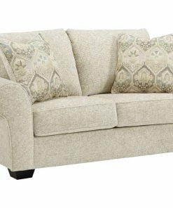 Ashley Furniture Sofa Sets - Stationary Easy Breezy Ivory And Soft Blue Sofa And Loveseat