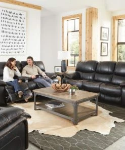 Jackson/Catnapper Catnapper Camden Black Reclining Sofa And Loveseat Sofa Sets - Reclining