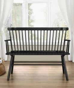 Crown Mark Jeremiah Black Accent Bench