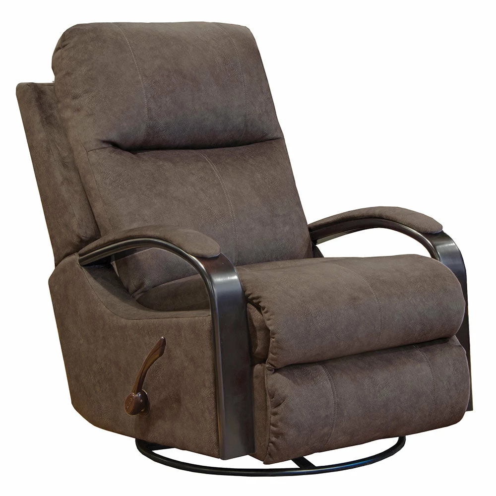 Jackson/Catnapper Niles Chocolate Swivel Glider Recliner Recliners