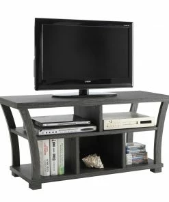 Crown Mark TV Stands Draper Gray Entertainment Console