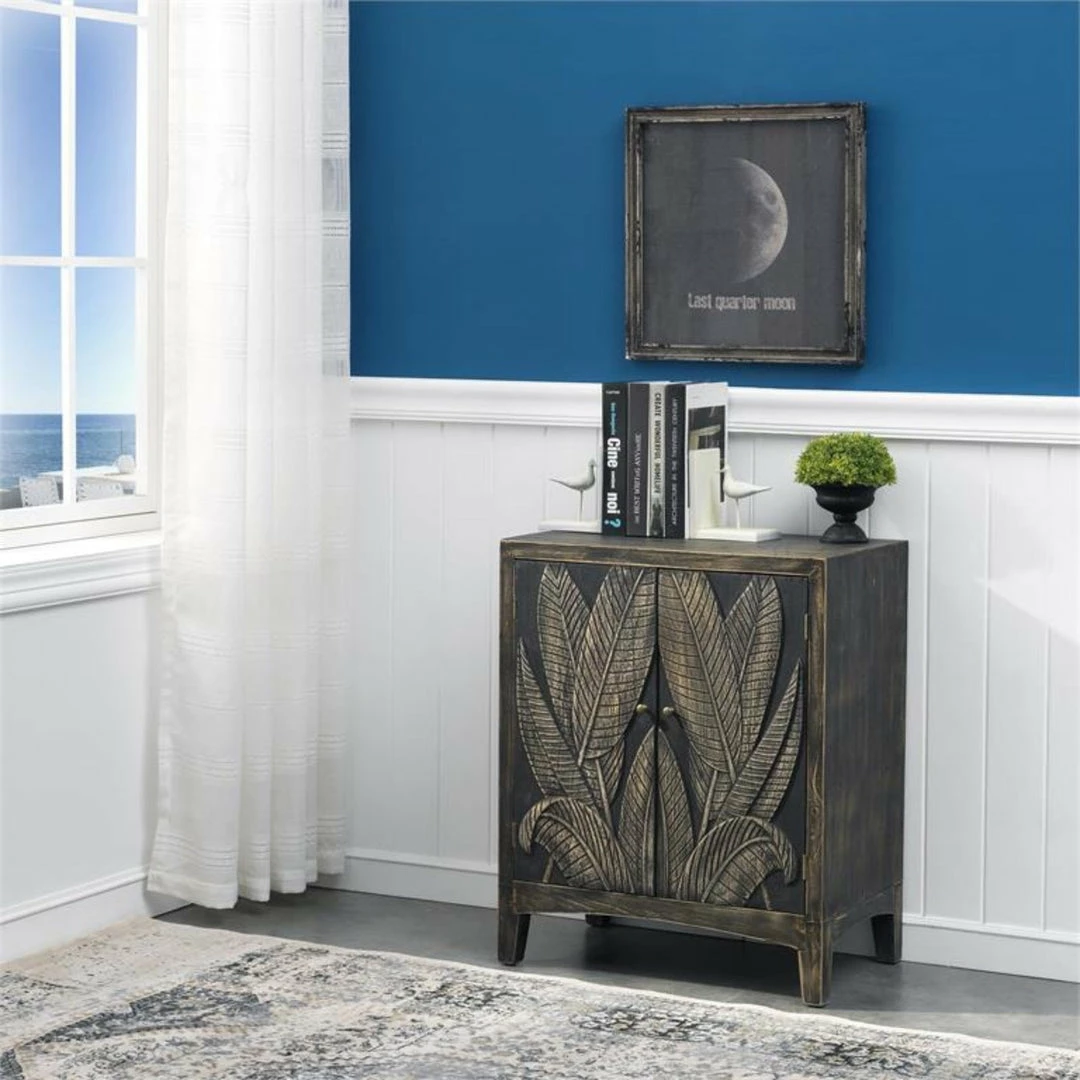 Coast To Coast Furniture Raised Leaf Wash Cabinet