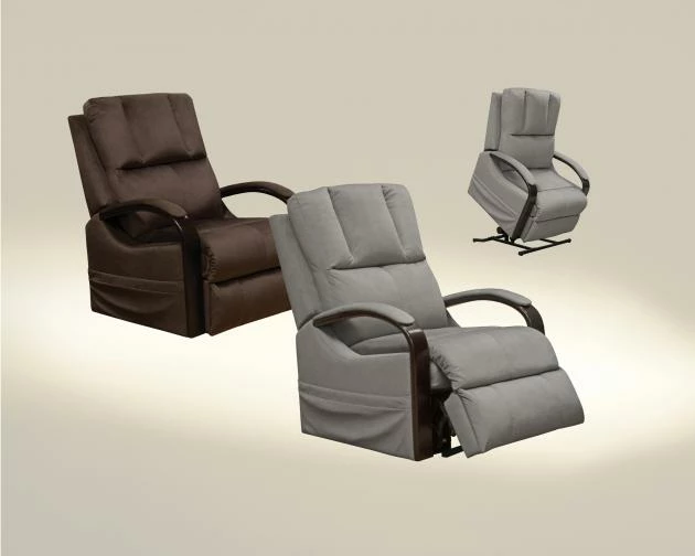 Jackson/Catnapper Walnut Power Lift Recliner With Heat & Massage Recliners