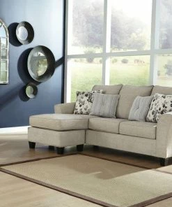 Ashley Furniture Sofa Sets - Stationary Driftwood Reversible Chaise Sofa