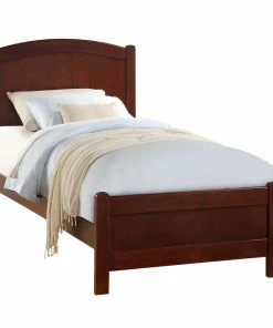 Crown Mark Cherry Twin Helene Panel Bed Futons & Daybeds