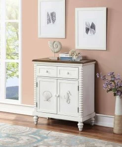 Coast To Coast Furniture Ocean Treasures White Accent Chest Accent Chests