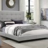 Crown Mark Florence Gray Platform Bed Futons & Daybeds