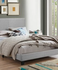 Crown Mark Erin Grey Platform Bed