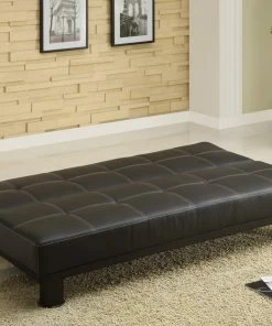 Crown Mark Futons & Daybeds Black Tufted Futon Sofa