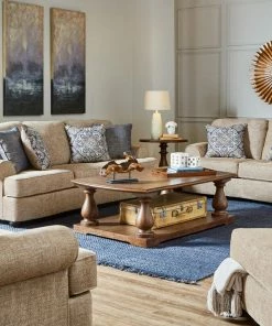 Lane Home Furnishings Crosby Oatmeal Sofa And Loveseat Sofa Sets - Stationary