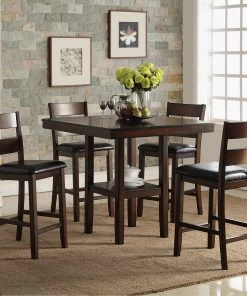 Bernards Furniture Cromwell Brown Square Counter Dining Set