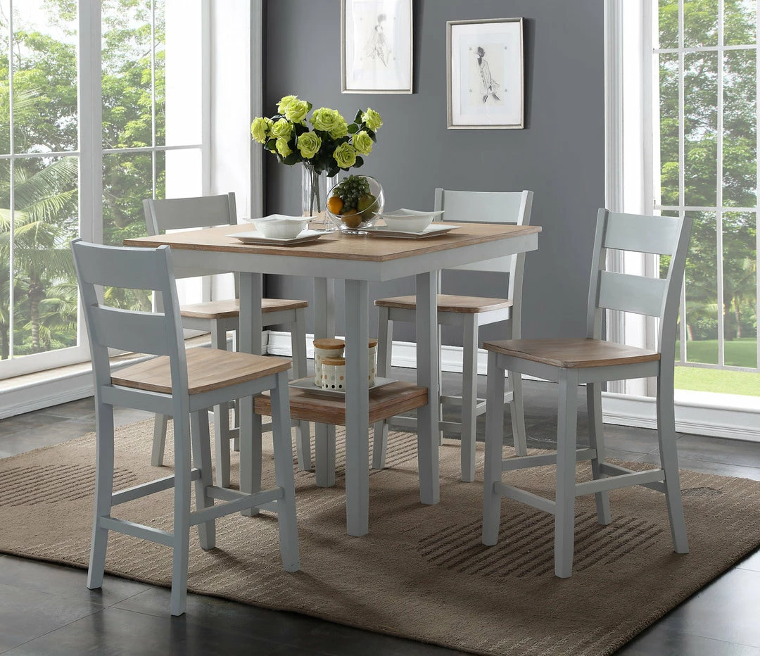 Bernards Furniture York Weathered Gray Counter Dinette Dining