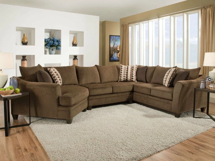 Lane Home Furnishings Albany Chestnut Wedge Sectional