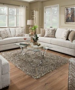 Lane Home Furnishings Sofa Sets - Stationary Grenada Natural Sofa And Loveseat
