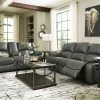 Ashley Furniture Driftwood Gray Reclining Sofa And Loveseat