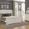 Lifestyle Furniture Driftwood White Sleigh King Bedroom Set