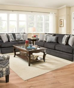 Lane Home Furnishings Bellamy Slate Sofa And Loveseat