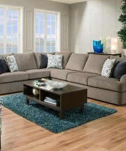 Lane Home Furnishings Sectionals Grandstand Flannel Transitional Sectional